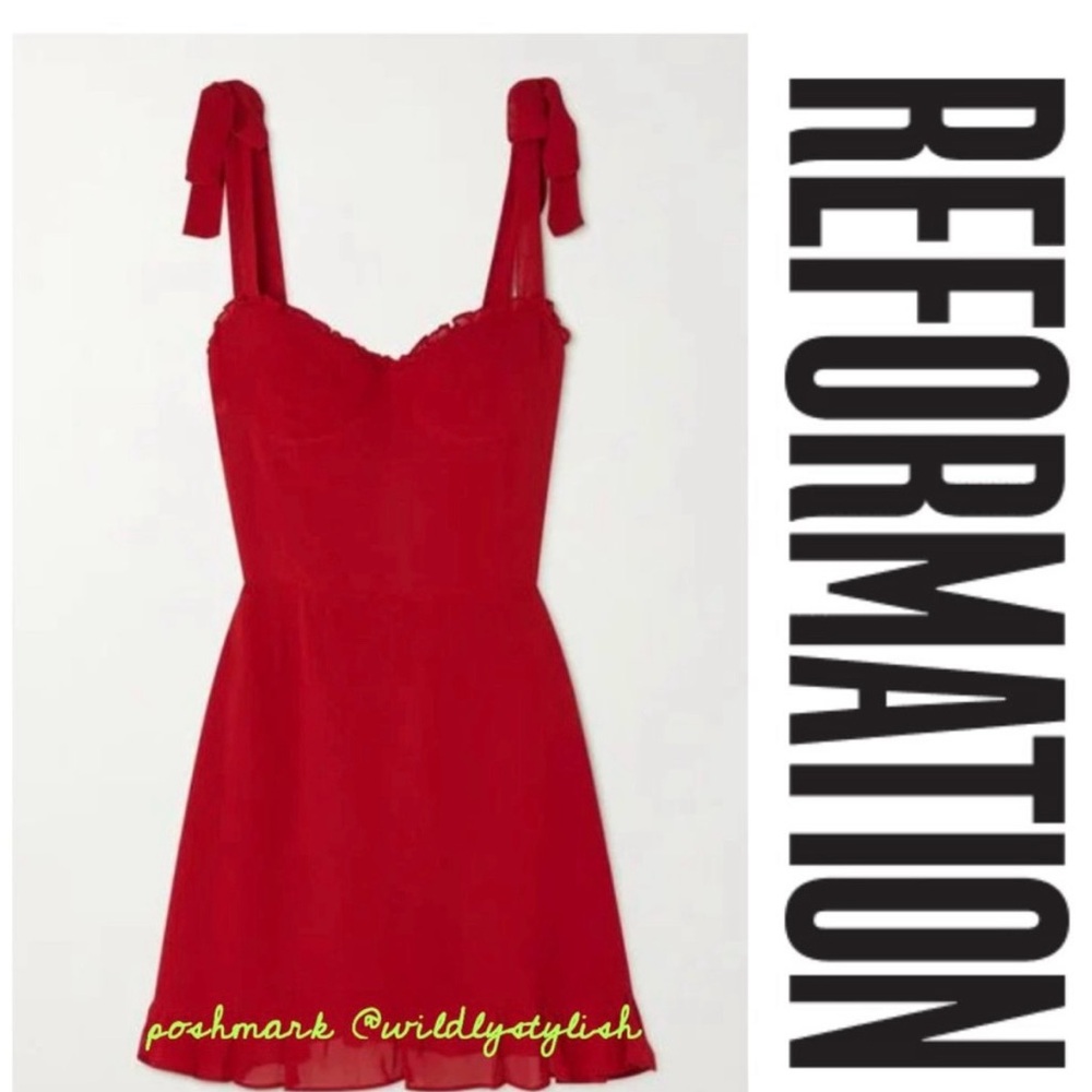 Reformation Scarlet Mini Dress